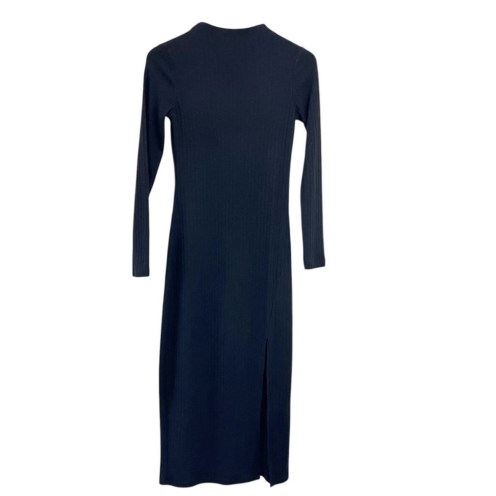 H&M Ribbed Knit Fitted Midi Sweater Dress - Size S